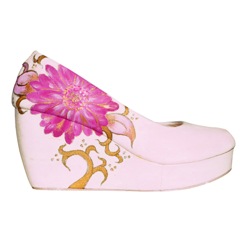 Sepatu lukis daisy wedges pink_298000_36-40_SKU_side1_wedges-sepatu lukis-high heel_wanita-cantik-terbaru-handmade-model-gambar_089624618831