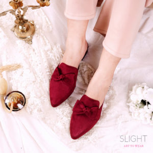 Sandal Selop Bow Merah