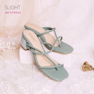 High Heels Sandal Jocelyn Hijau Sage Green