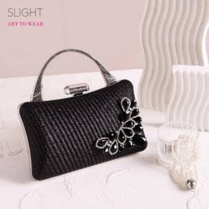 Clutch Tas Pesta Vrilles Hitam Black