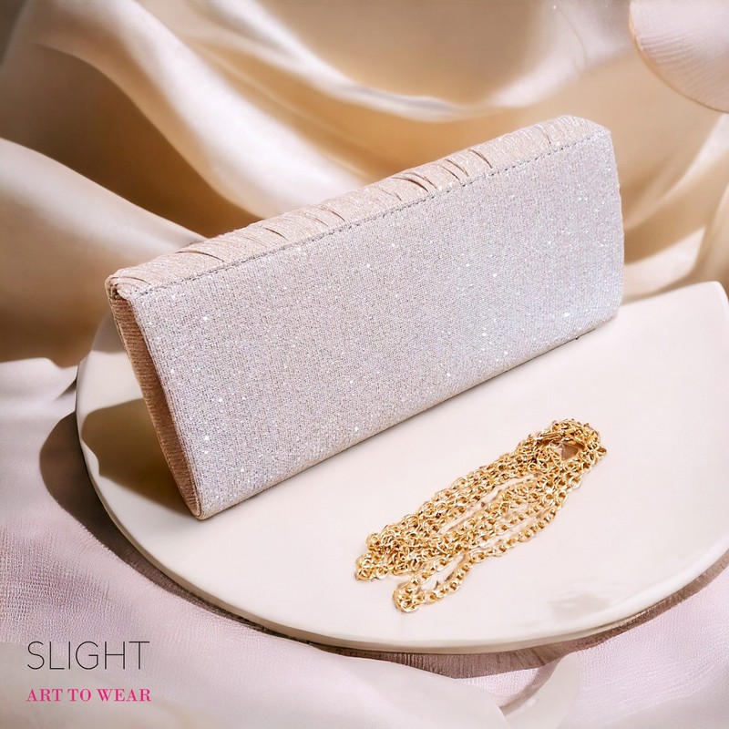 Clutch Tas Pesta Quatro Champagne