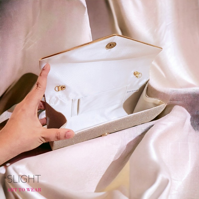 Clutch Tas Pesta Quatro Champagne